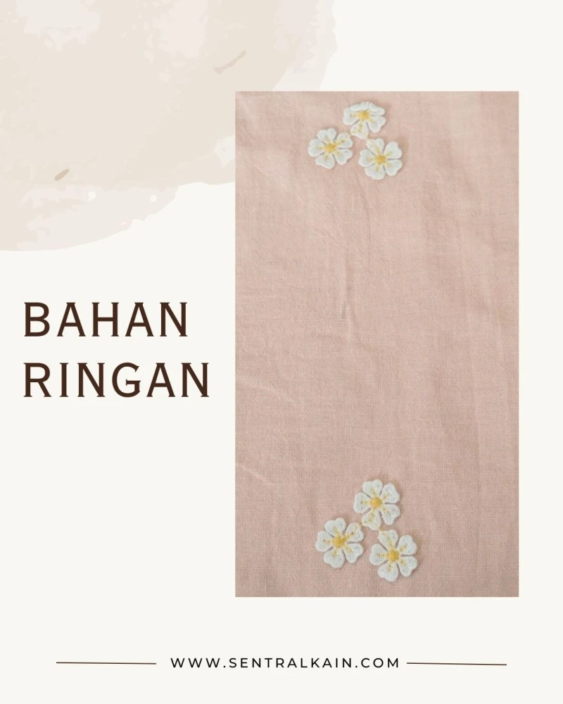 Cotton Slub 3D Embroidery